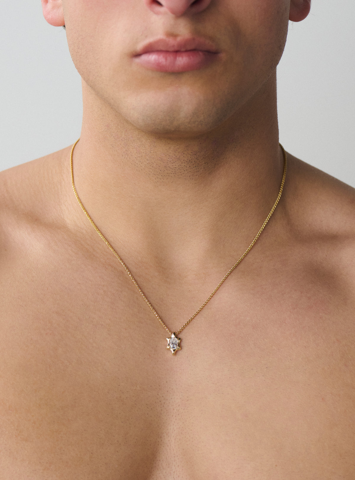 6 Point Pendant Gold