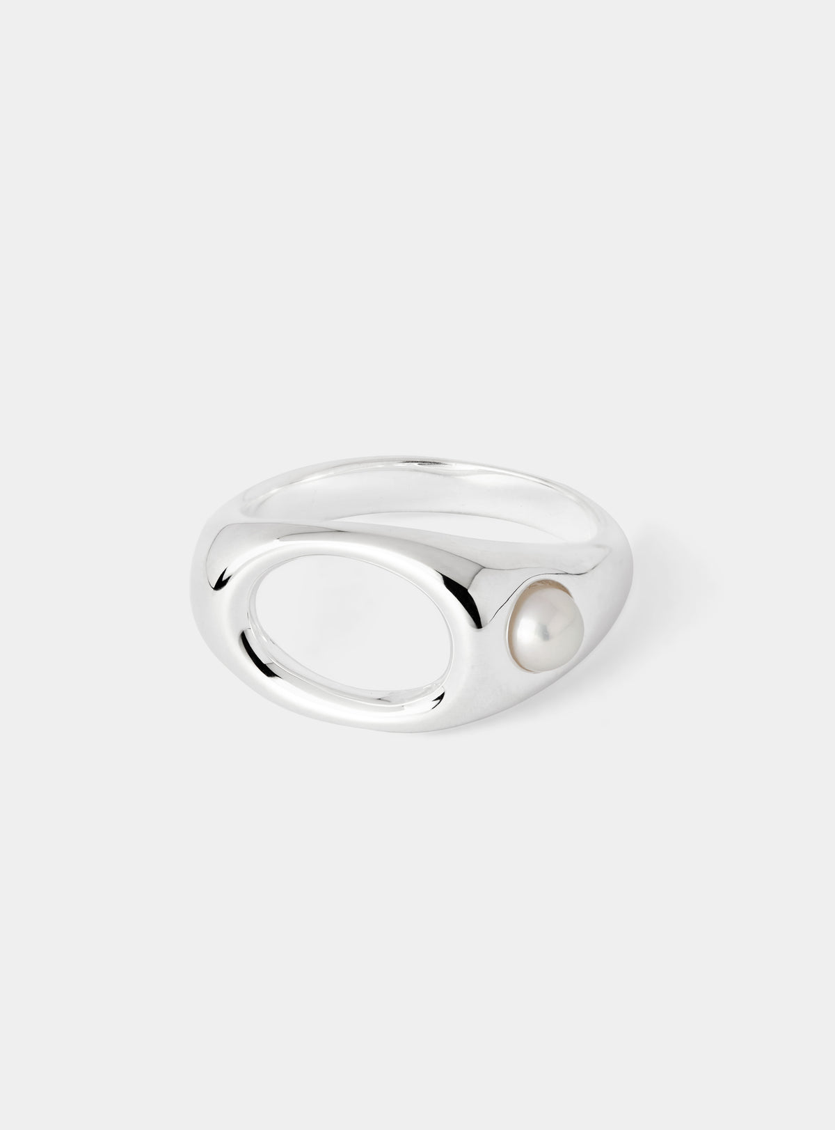 Hollow Pearl Ring