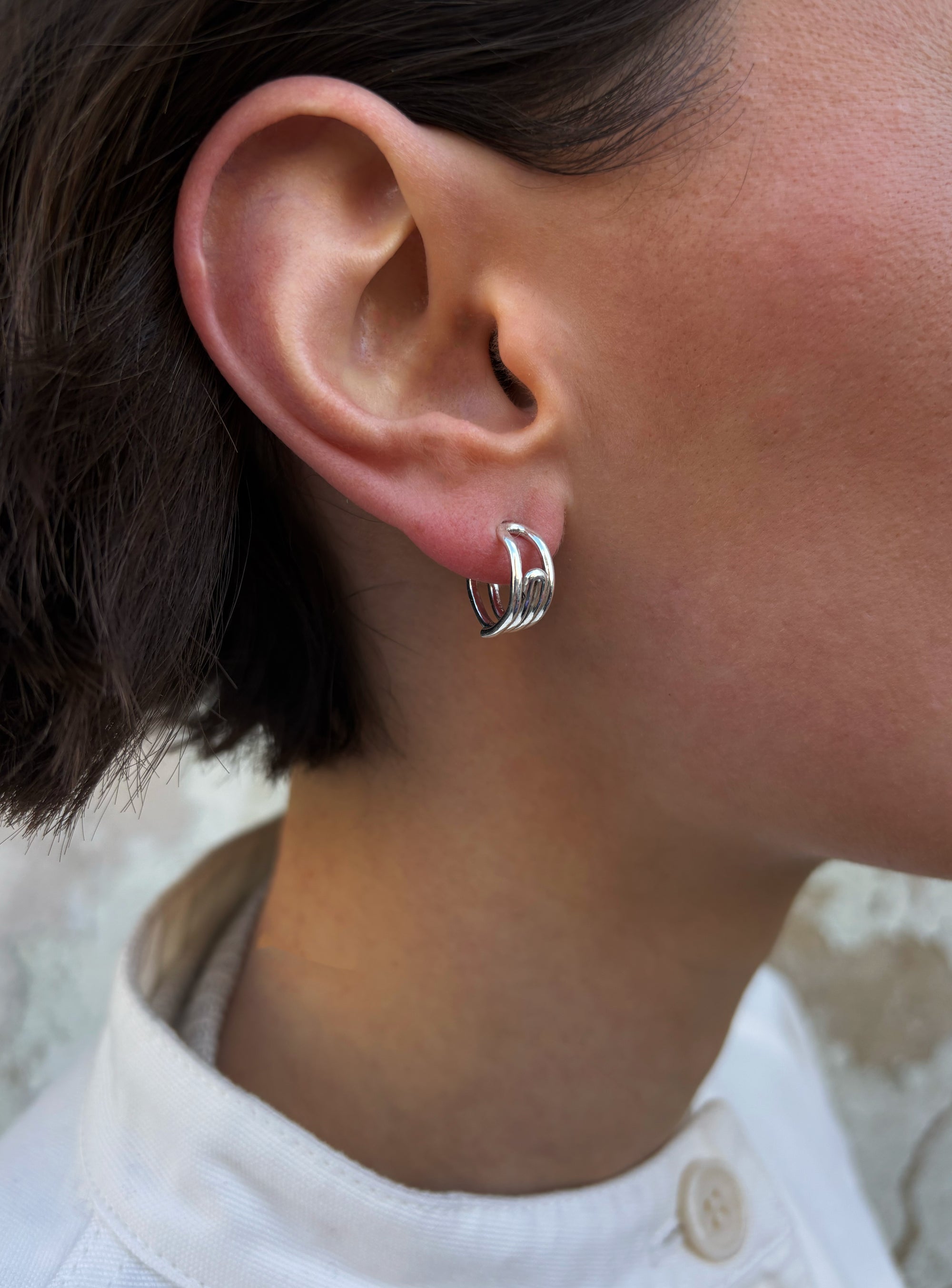 Paper Clip Hoops Small