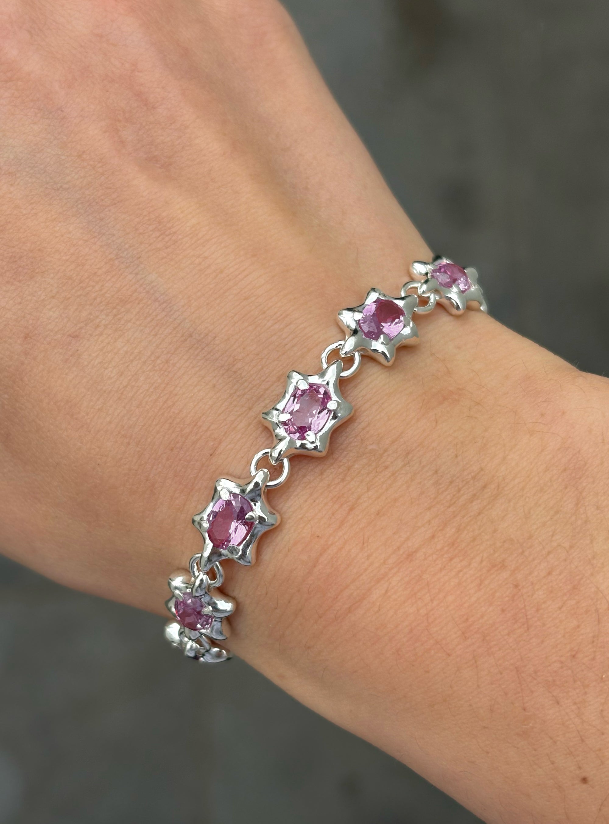 6 Point Gem Bracelet