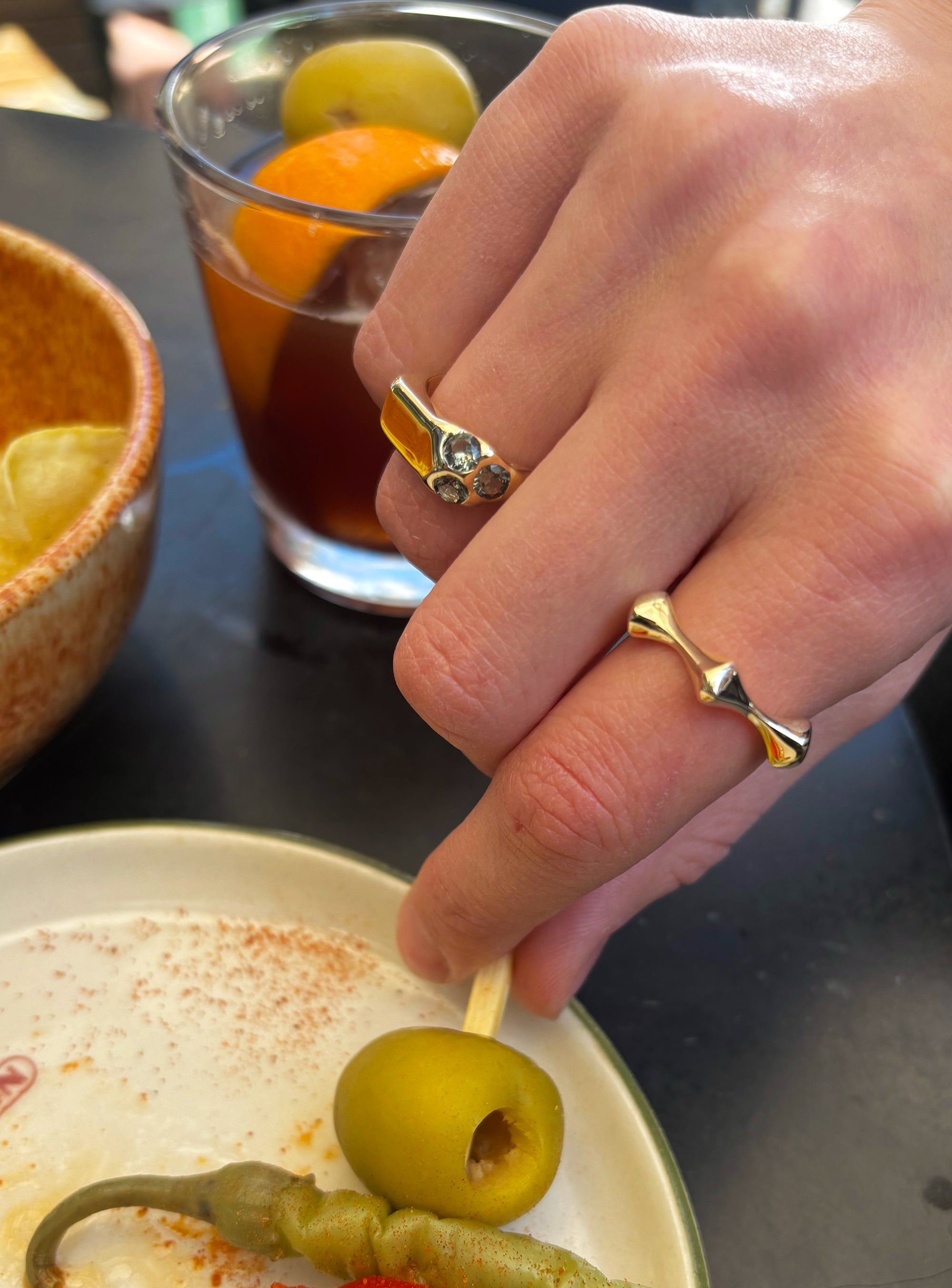Melted Signet Gold