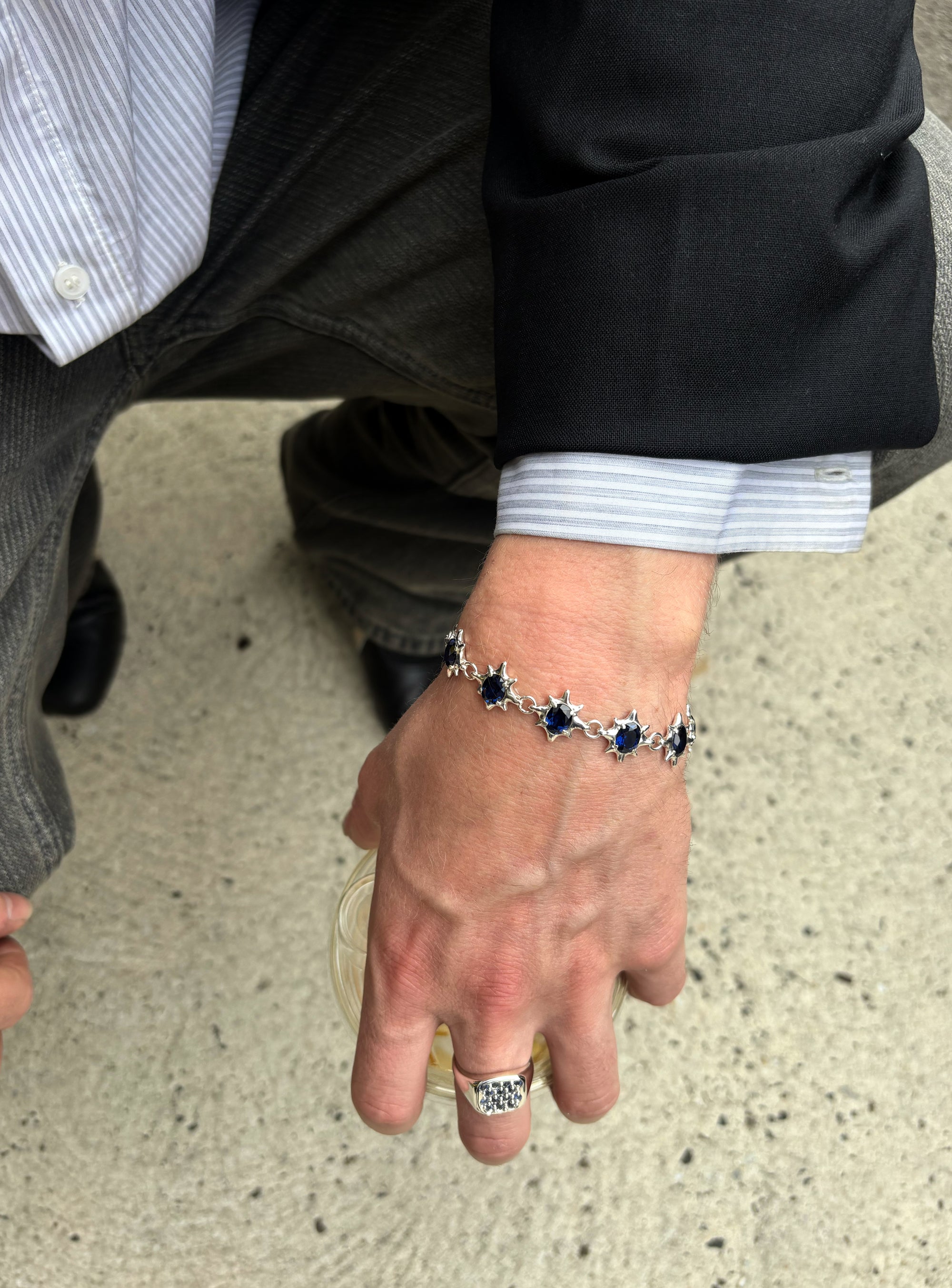 8 Point Gem Bracelet