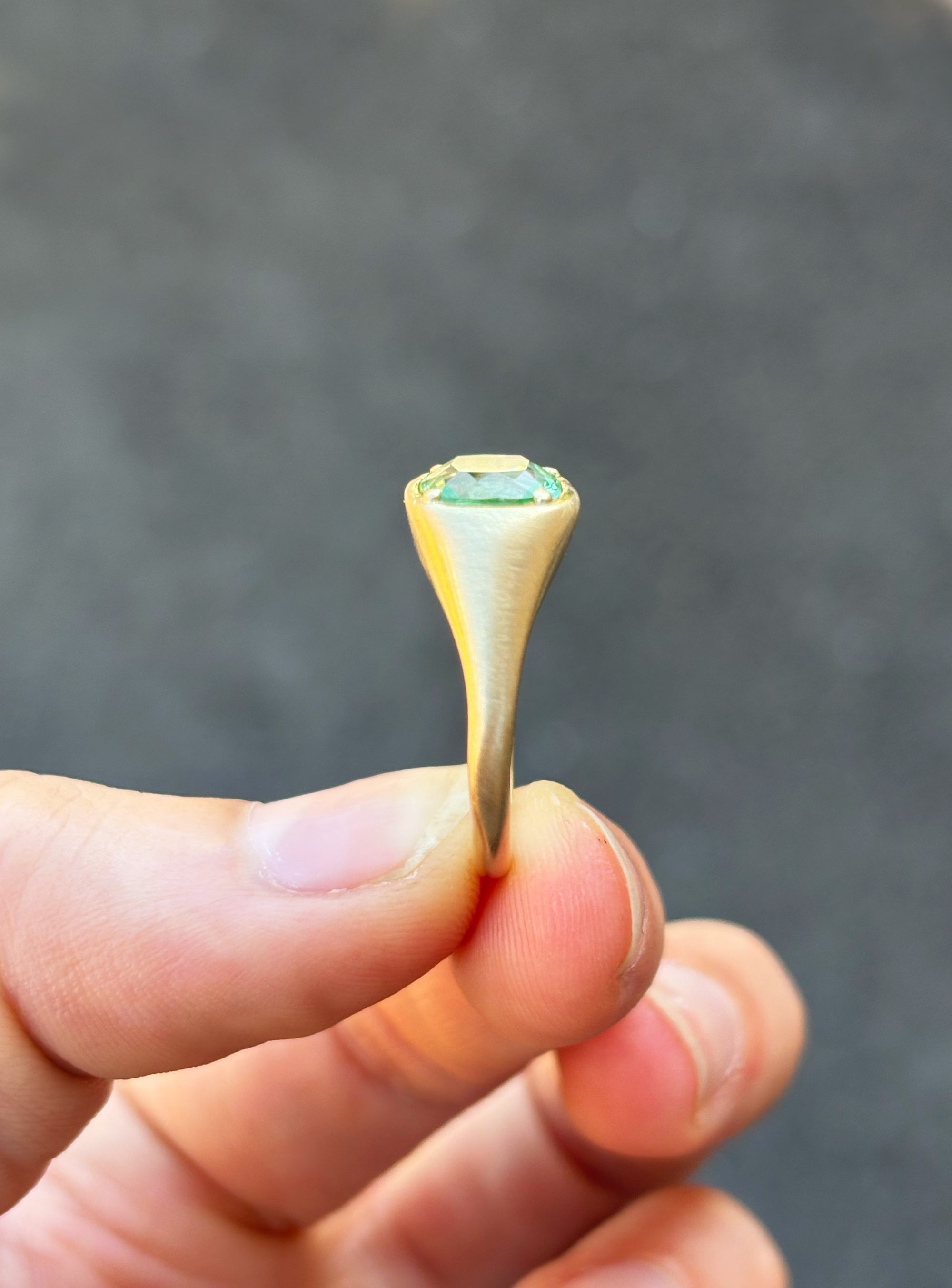 Brushed Green Signet