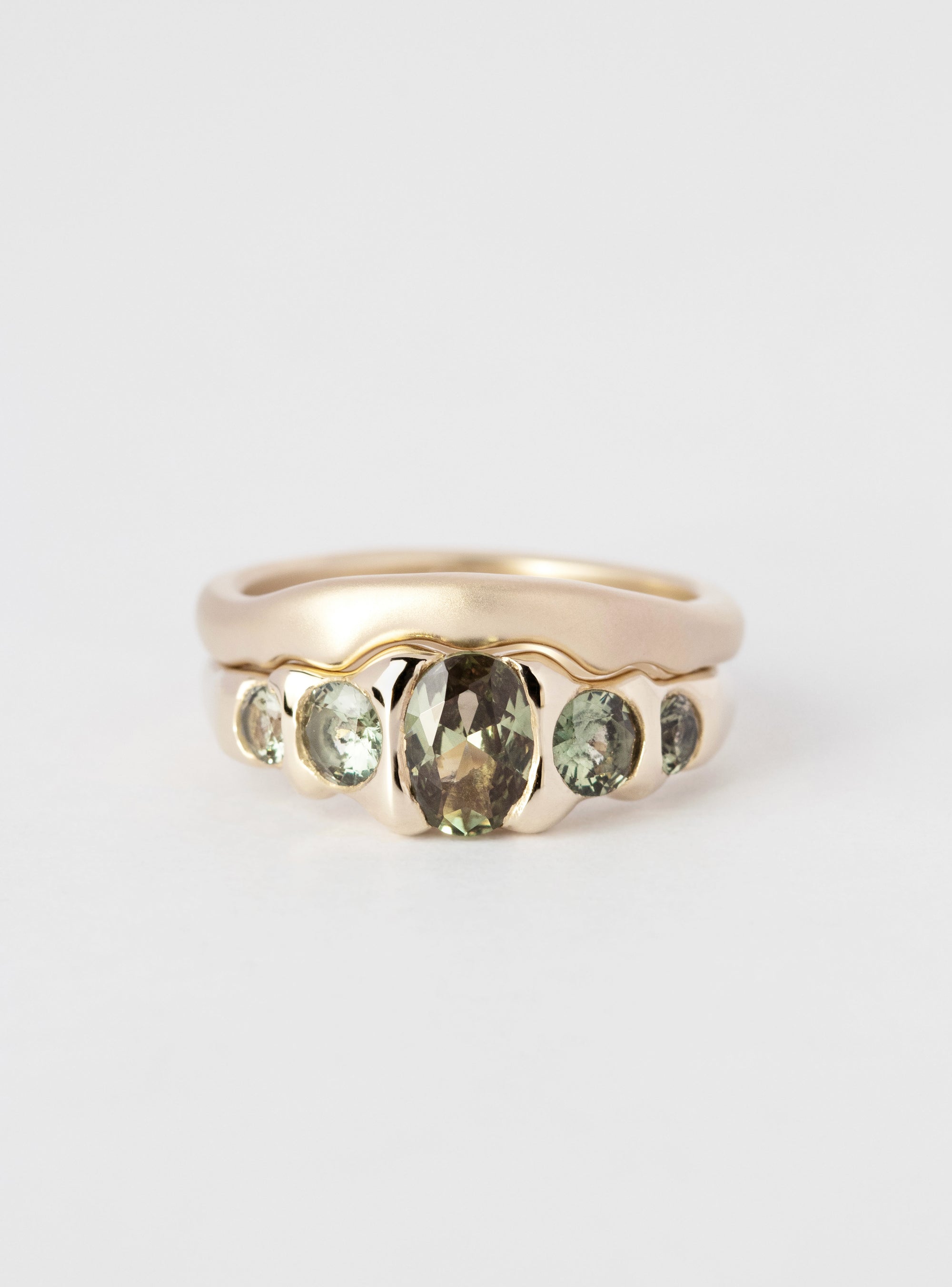 Green Crown Ring