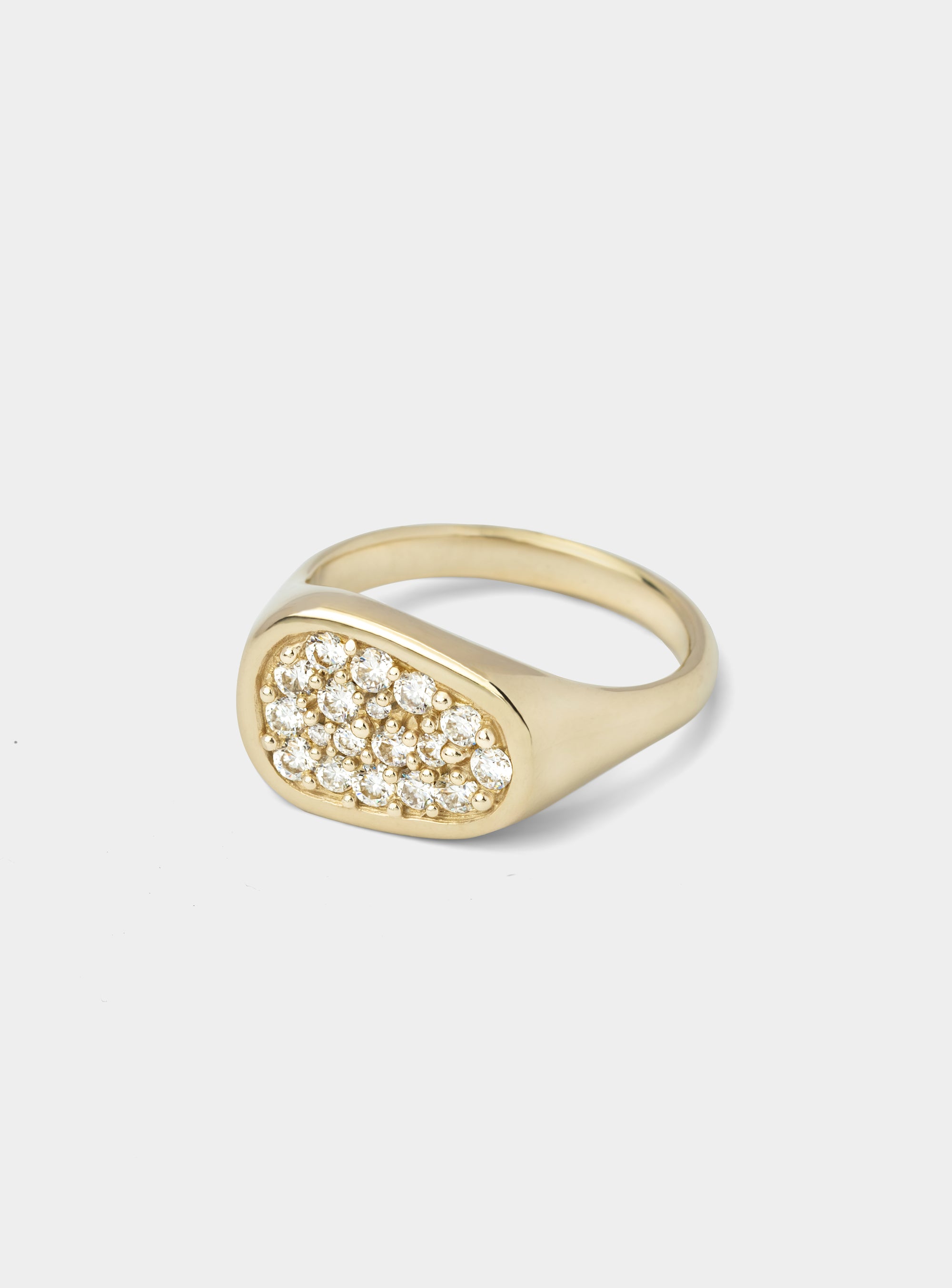 Ovoid Ring Gold