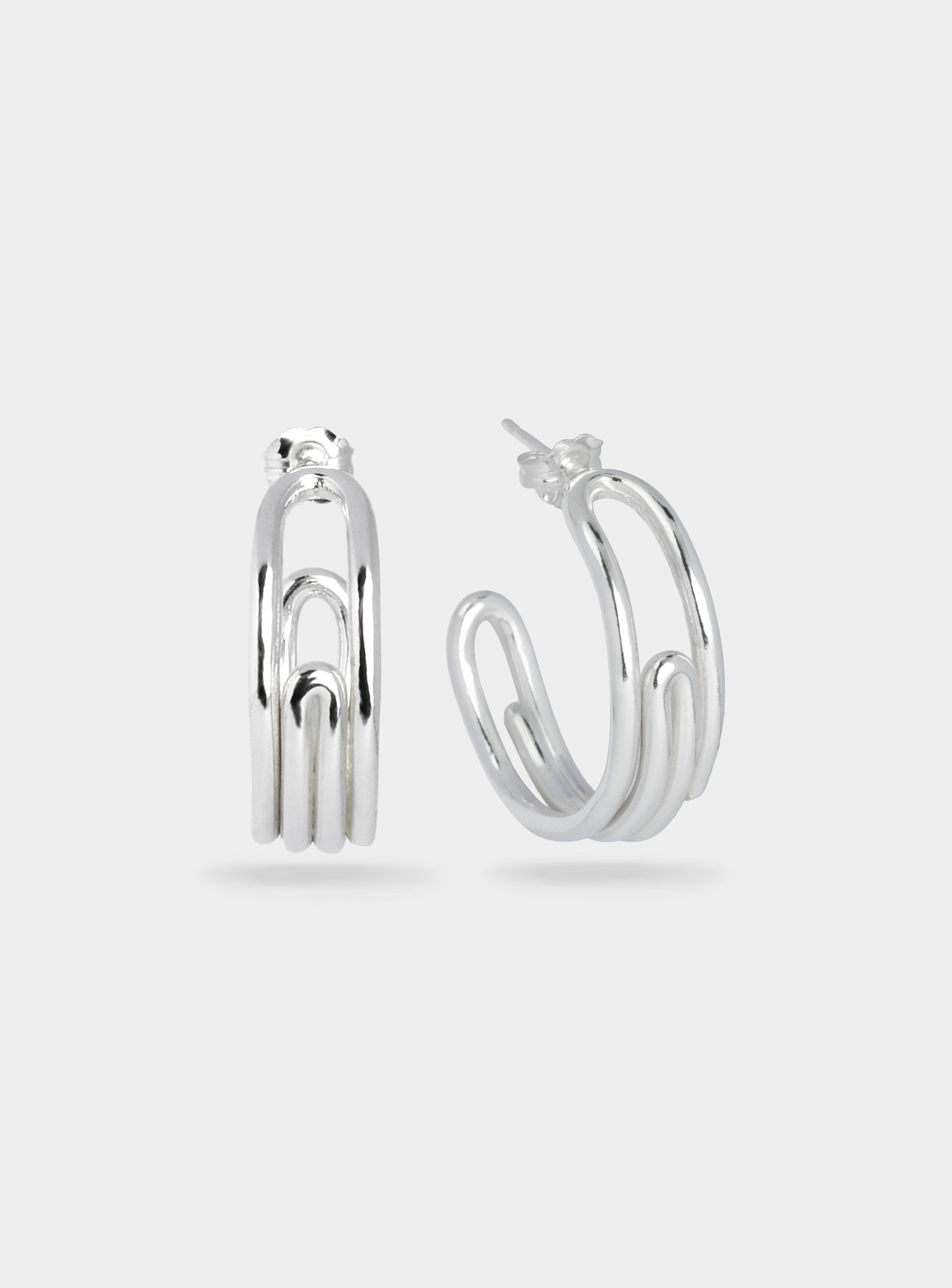 Paper Clip Hoops Large