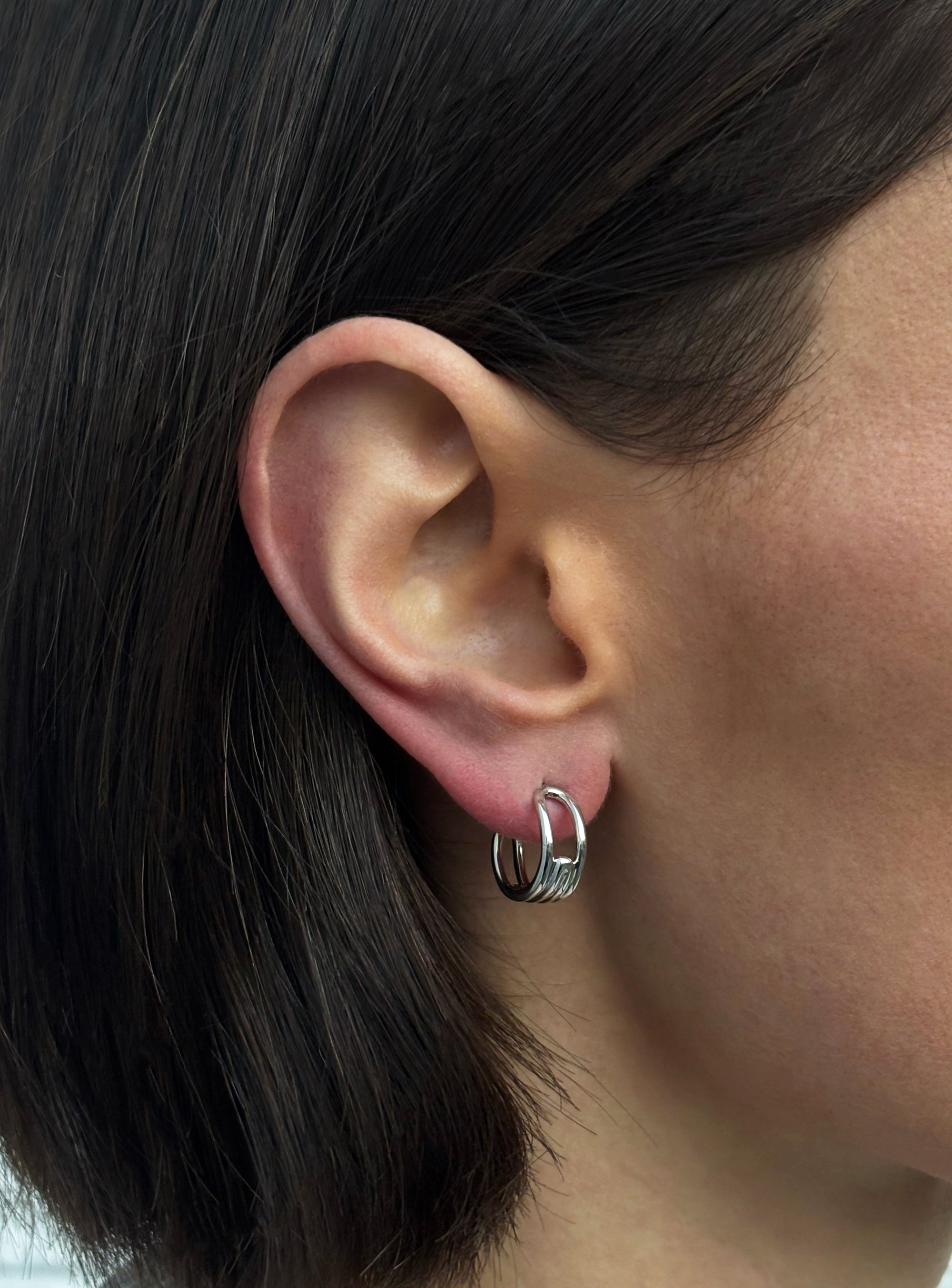 Paper Clip Hoops Small